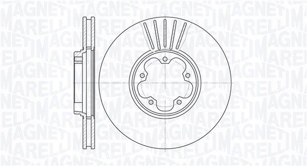 MAGNETI MARELLI Тормозной диск 361302040288